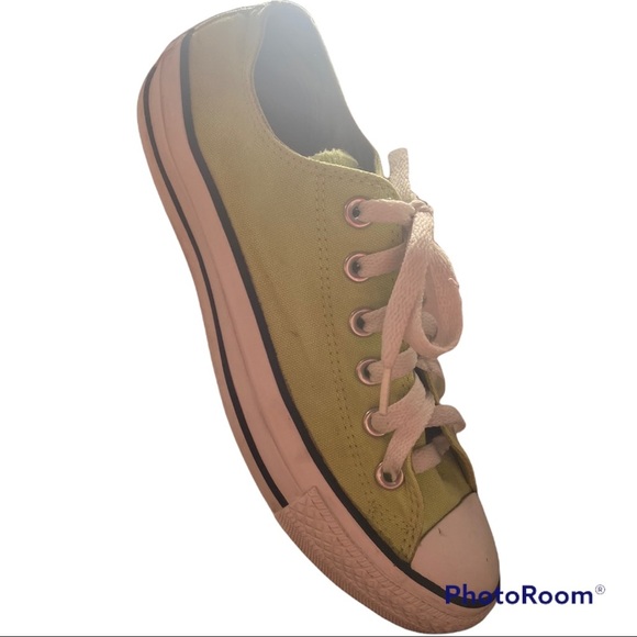 SINGLE RIGHT Lime Green Converse size 5.5 - Picture 5 of 9